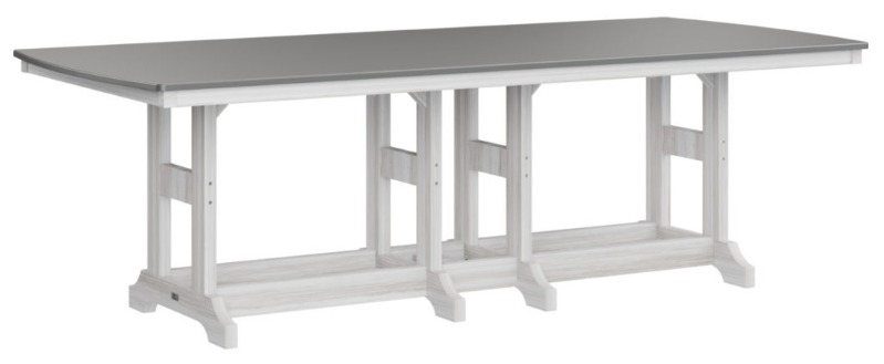 Berlin Gardens Garden Classic 44"x96" Hammered Rectangular Bar Height Table (Natural Finish)